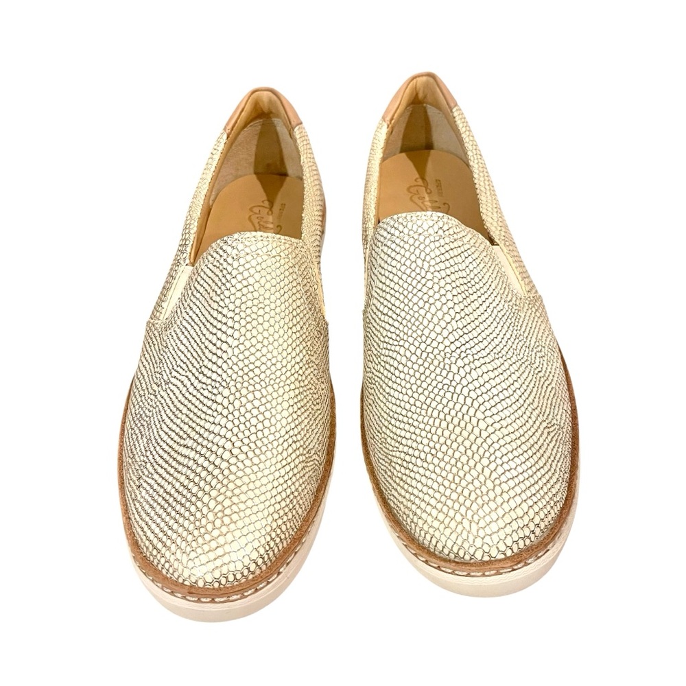 Women's SPERRY Gold Cup Gold Slip Ons Reptile Sneakers Shoes - Picture 4 of 7